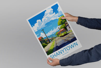 Shantytown Travel Print Wall Art Shantytown Wall Hanging Home Décor Shantytown Gift Art Lovers New Zealand Art Lover Gift Shantytown Gift