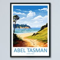 Abel Tasman Coastal Track Travel Print Wall Art Abel Tasman Wall Hanging Home Décor Abel Tasman Gift Art Lovers New Zealand Art Lover