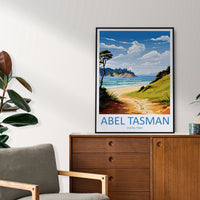Abel Tasman Coastal Track Travel Print Wall Art Abel Tasman Wall Hanging Home Décor Abel Tasman Gift Art Lovers New Zealand Art Lover