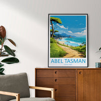 Abel Tasman Coastal Track Travel Print Wall Art Abel Tasman Wall Hanging Home Décor Abel Tasman Gift Art Lovers New Zealand Art Lover