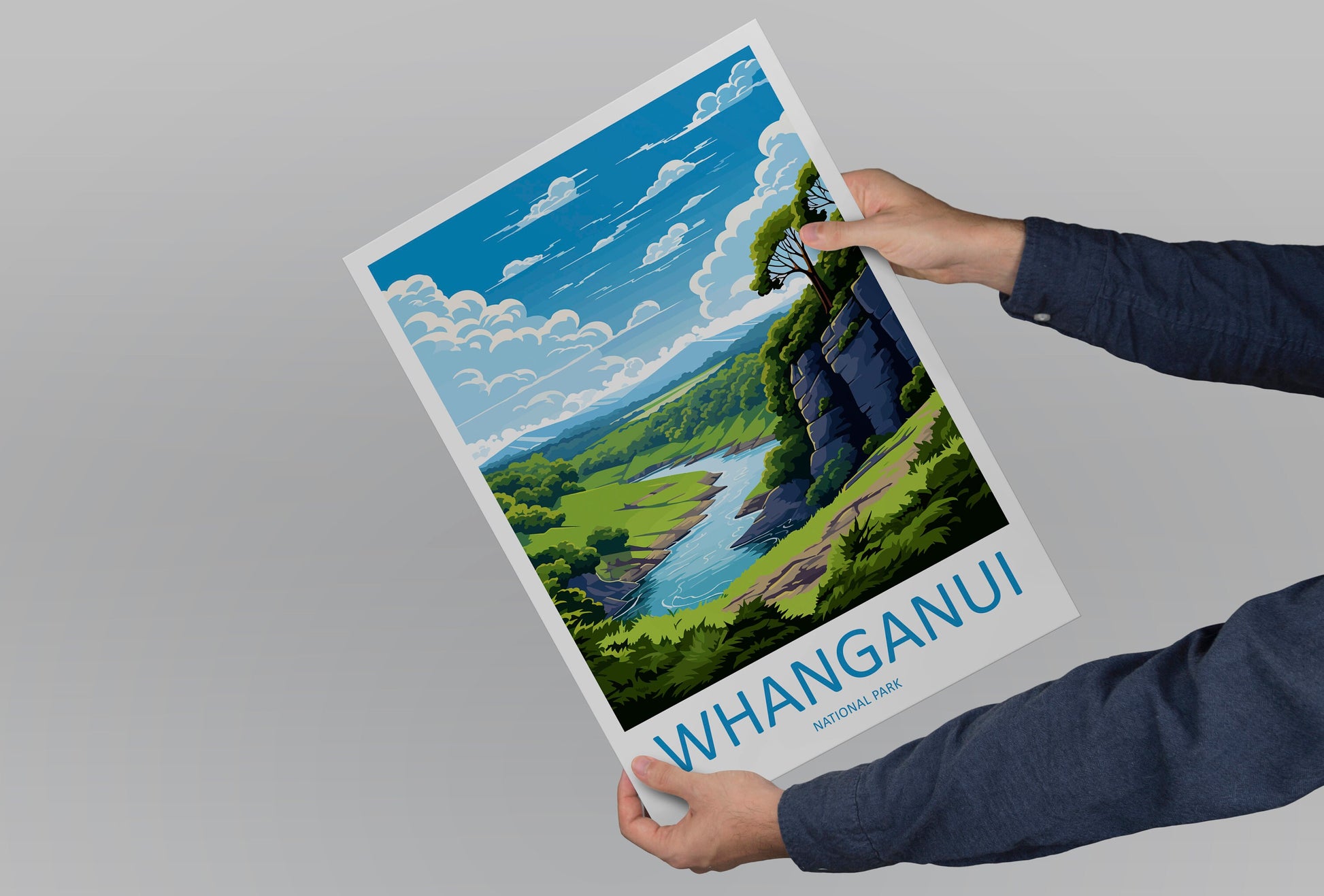 Whanganui National Park Travel Print Wall Art Whanganui National Park Wall Hanging Home Décor Whanganui National Park Gift Art Lovers