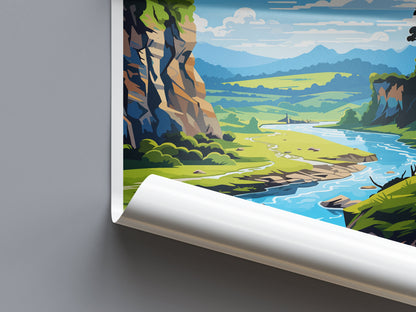 Whanganui National Park Travel Print Wall Art Whanganui National Park Wall Hanging Home Décor Whanganui National Park Gift Art Lovers