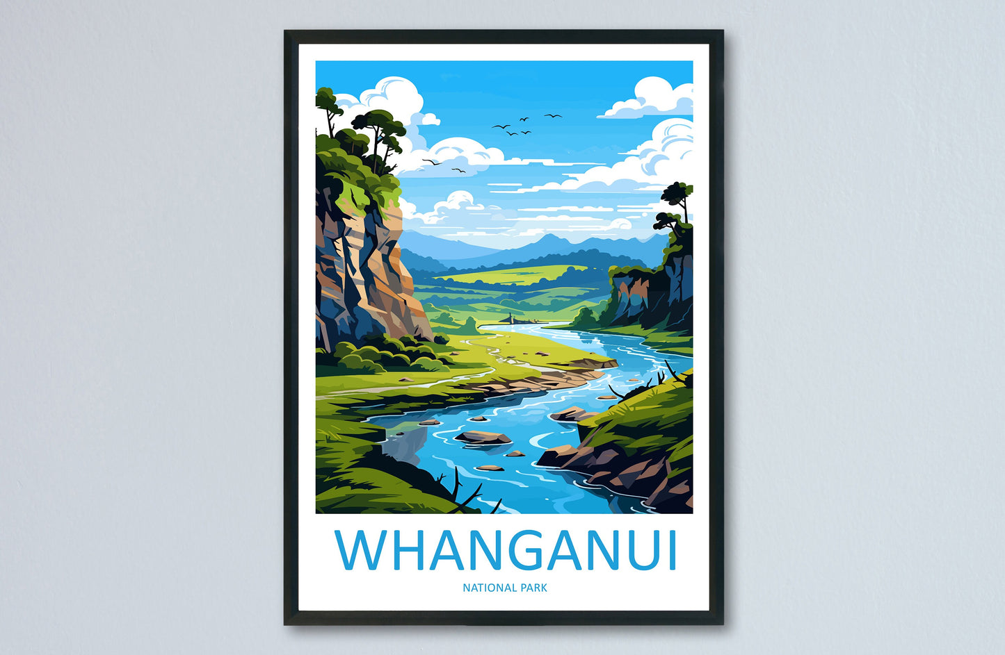 Whanganui National Park Travel Print Wall Art Whanganui National Park Wall Hanging Home Décor Whanganui National Park Gift Art Lovers