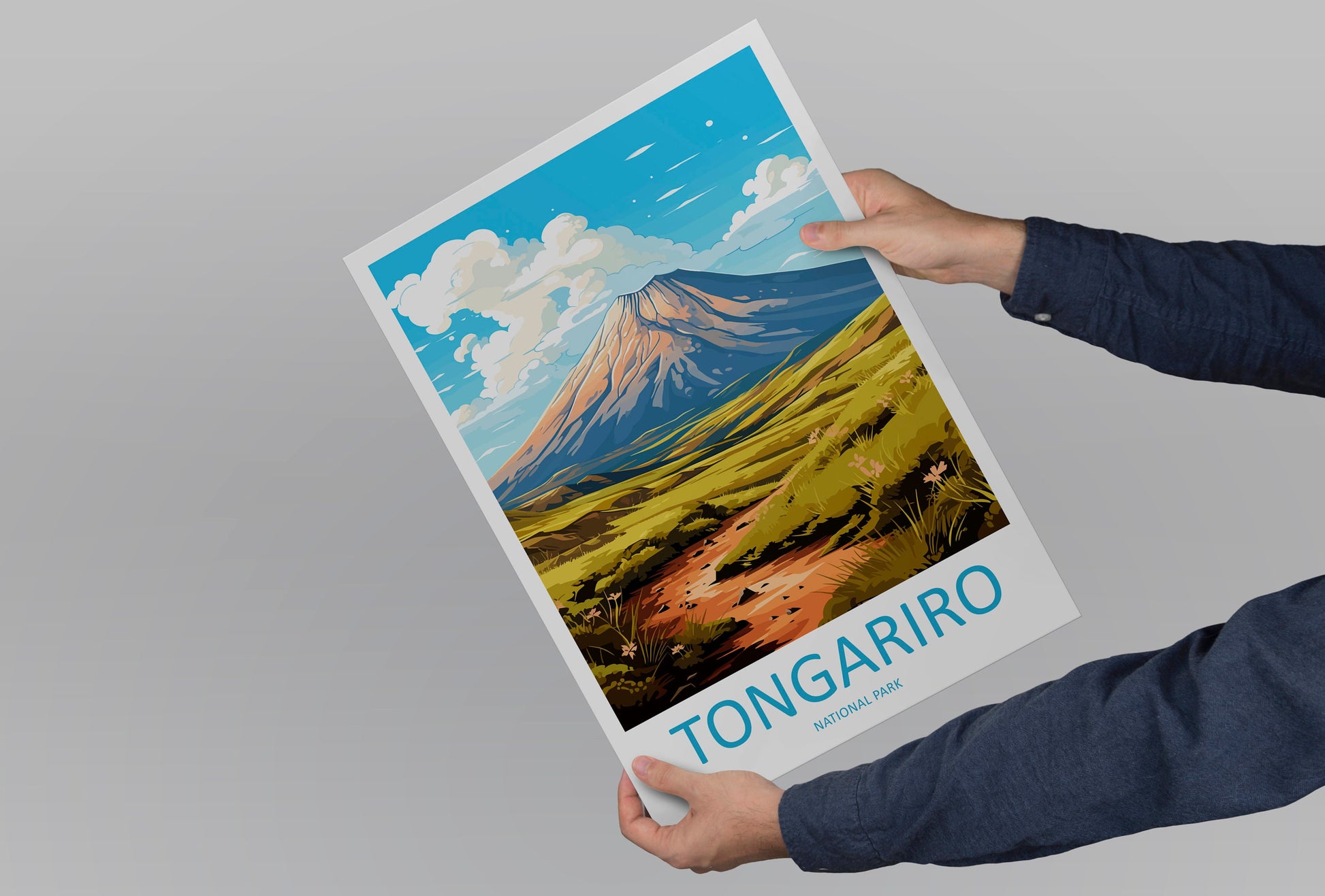 Tongariro National Park Travel Print Wall Art Tongariro National Park Wall Hanging Home Décor Tongariro National Park Gift Art Lovers