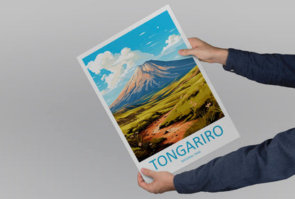 Tongariro National Park Travel Print Wall Art Tongariro National Park Wall Hanging Home Décor Tongariro National Park Gift Art Lovers