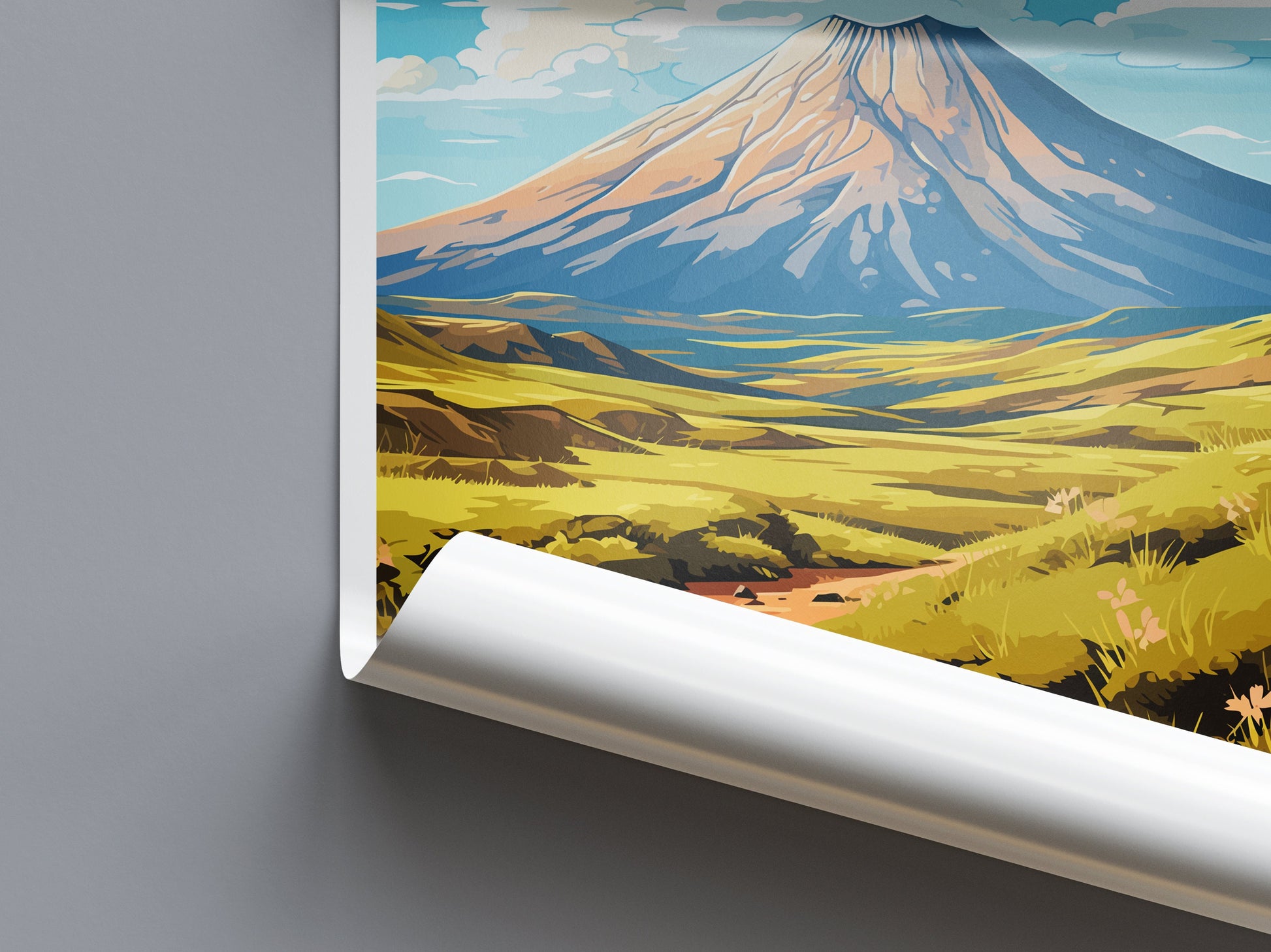Tongariro National Park Travel Print Wall Art Tongariro National Park Wall Hanging Home Décor Tongariro National Park Gift Art Lovers