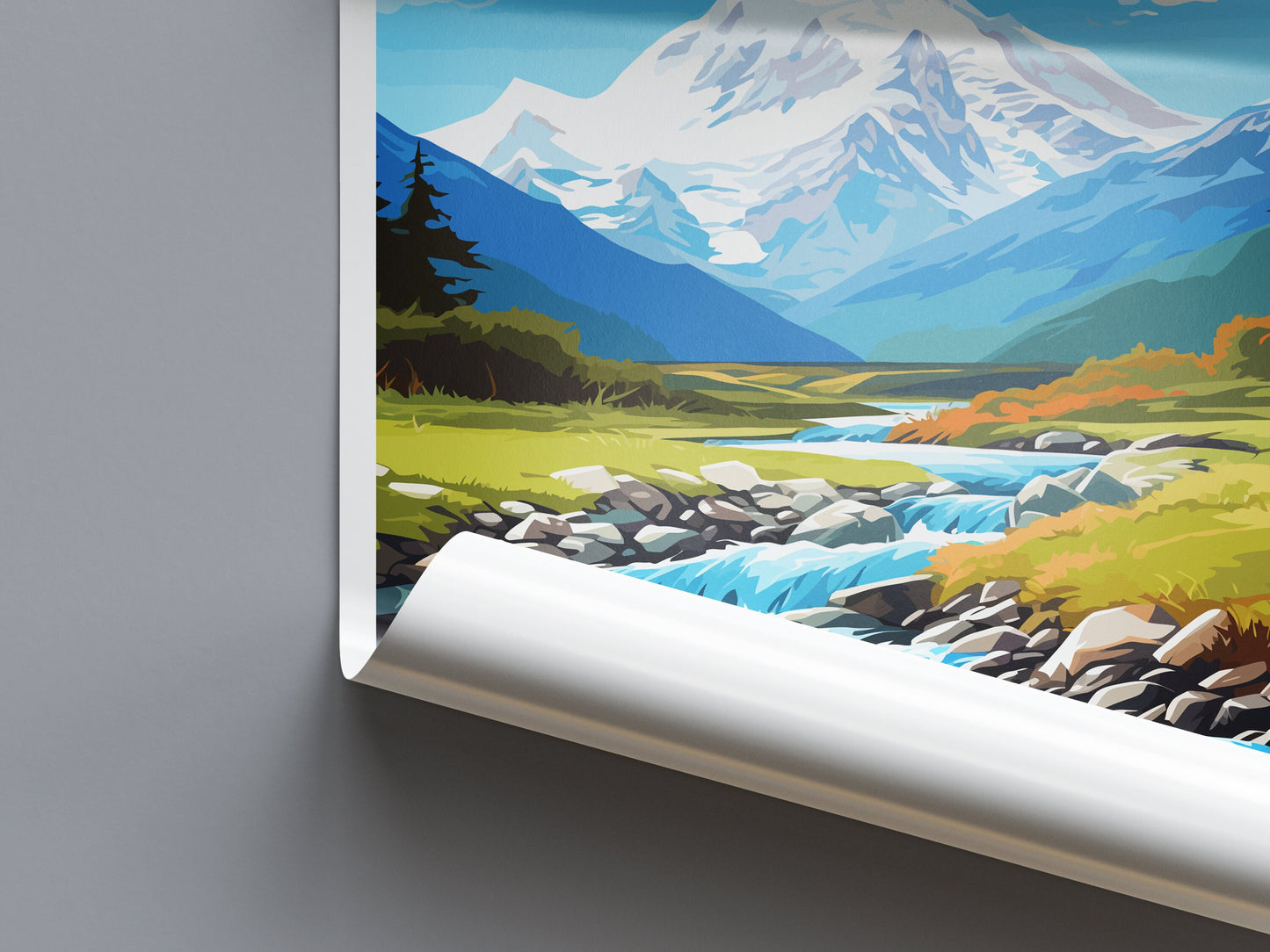 Mount Aspiring National Park Travel Print Wall Art Mount Aspiring National Park Wall Hanging Home Décor Mount Aspiring Gift Art Lovers