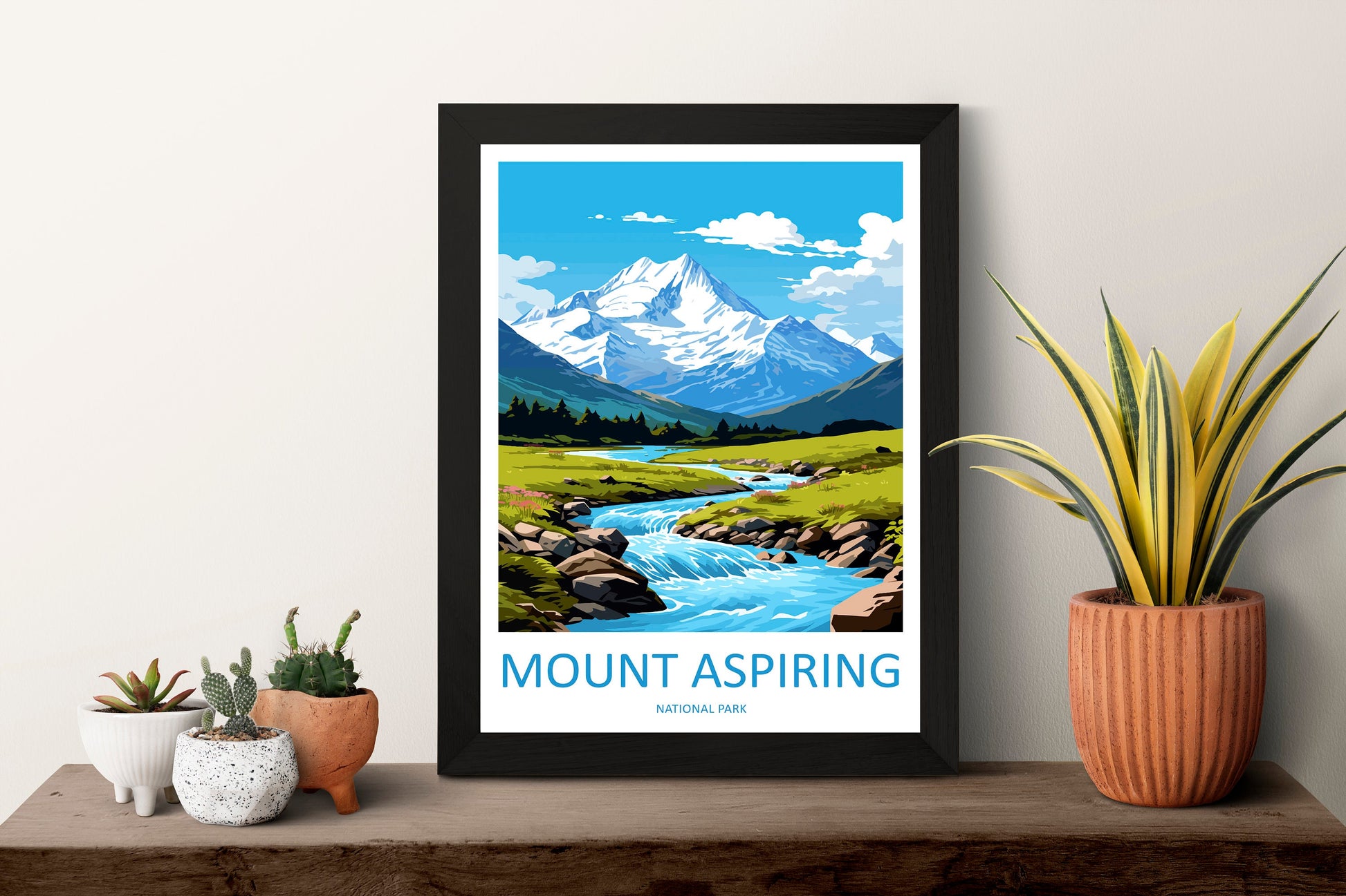 Mount Aspiring National Park Travel Print Wall Art Mount Aspiring National Park Wall Hanging Home Décor Mount Aspiring Gift Art Lovers