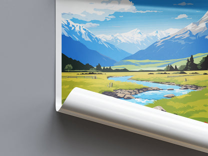 Arthurs Pass National Park Travel Print Wall Art Arthurs Pass National Park Wall Hanging Home Décor Arthurs Pass Park Gift Art Lovers