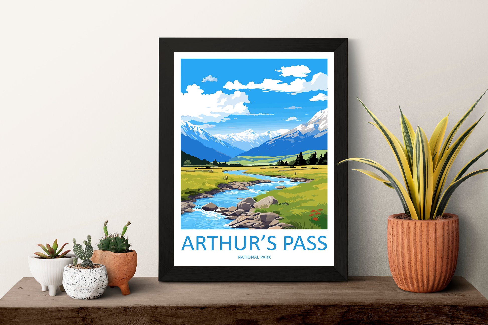 Arthurs Pass National Park Travel Print Wall Art Arthurs Pass National Park Wall Hanging Home Décor Arthurs Pass Park Gift Art Lovers