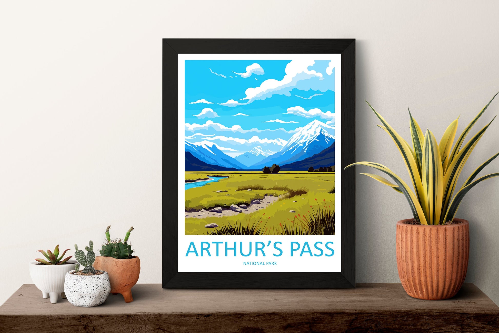Arthurs Pass National Park Travel Print Wall Art Arthurs Pass National Park Wall Hanging Home Décor Arthurs Pass Park Gift Art Lovers