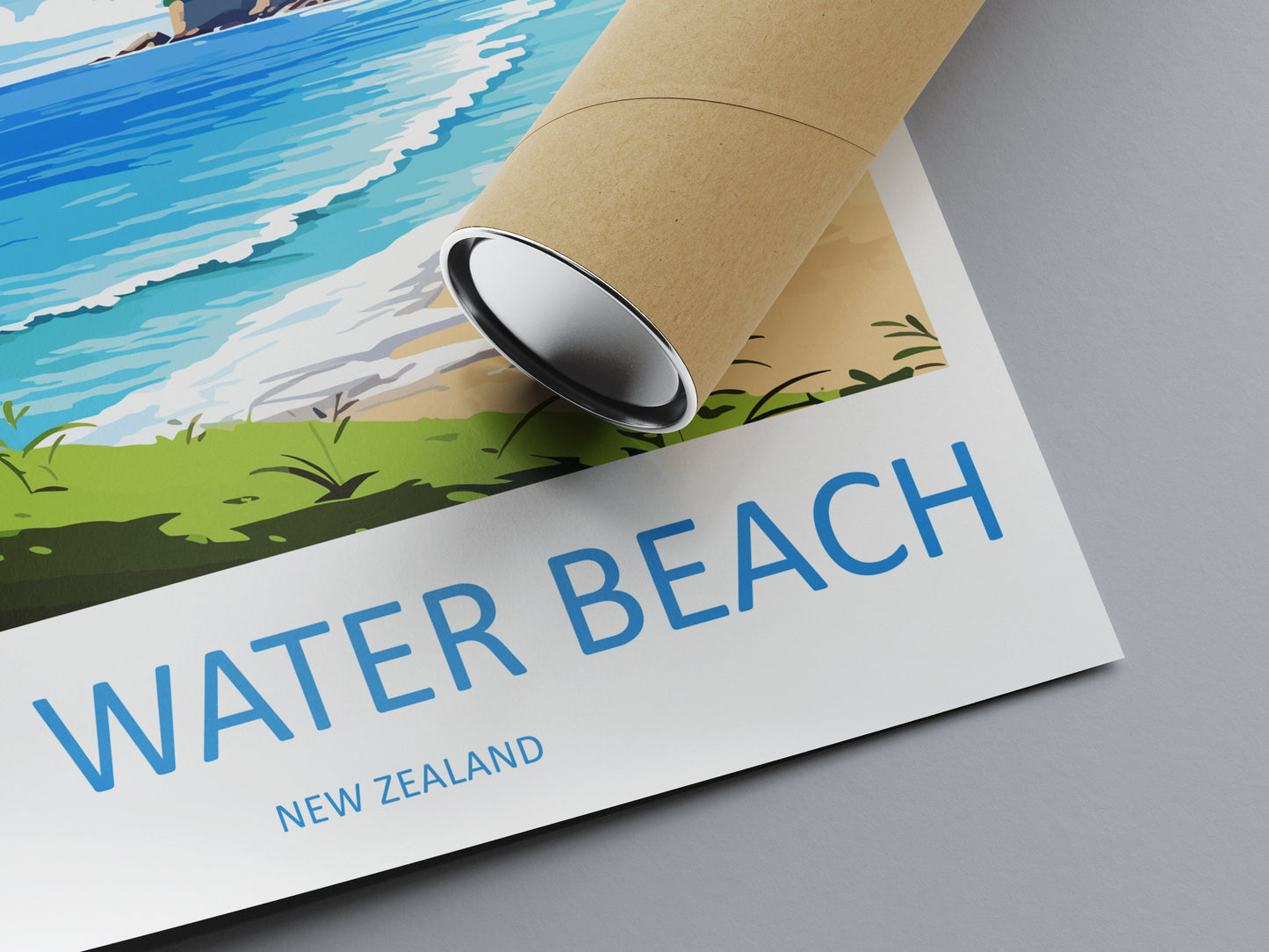 Hot Water Beach Travel Print Wall Art Hot Water Beach Wall Hanging Home Décor Hot Water Beach Gift Art Lovers New Zealand Travel Poster