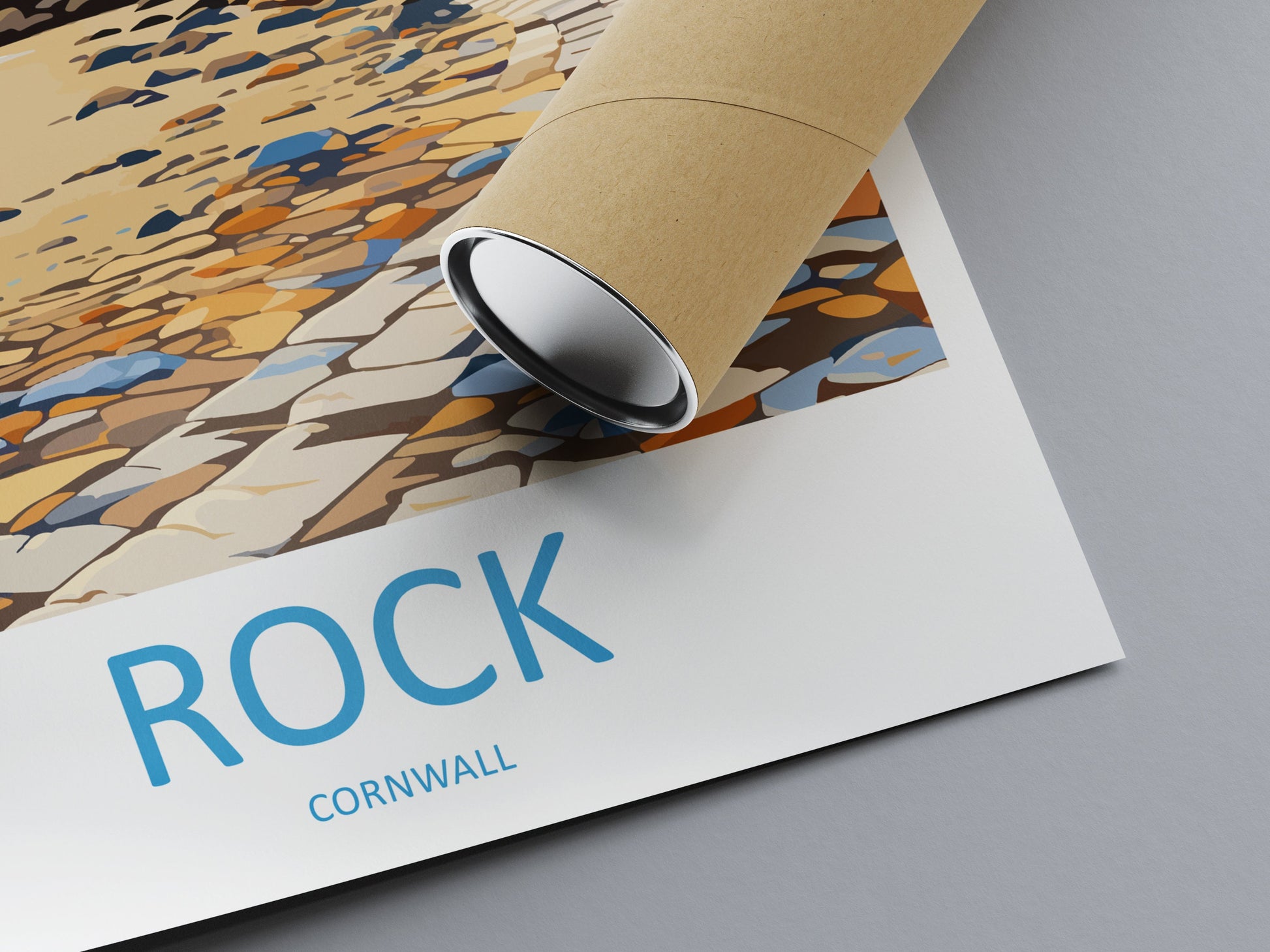 Rock Village Travel Print Wall Art Rock Village Wall Hanging Home Décor Rock Village Gift Art Lovers Cornwall Art
