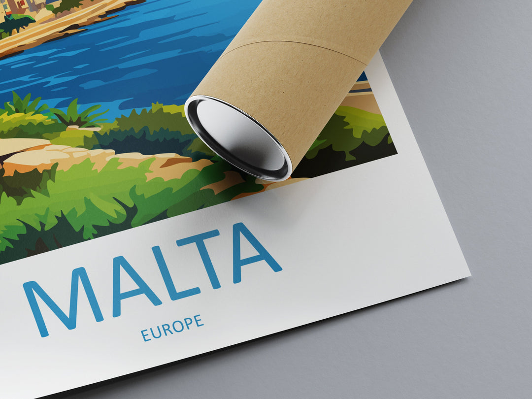 Malta Travel Print Wall Art Malta Wall Hanging Home Décor Malta Gift Art Lovers Malta Art Gift Lover Print