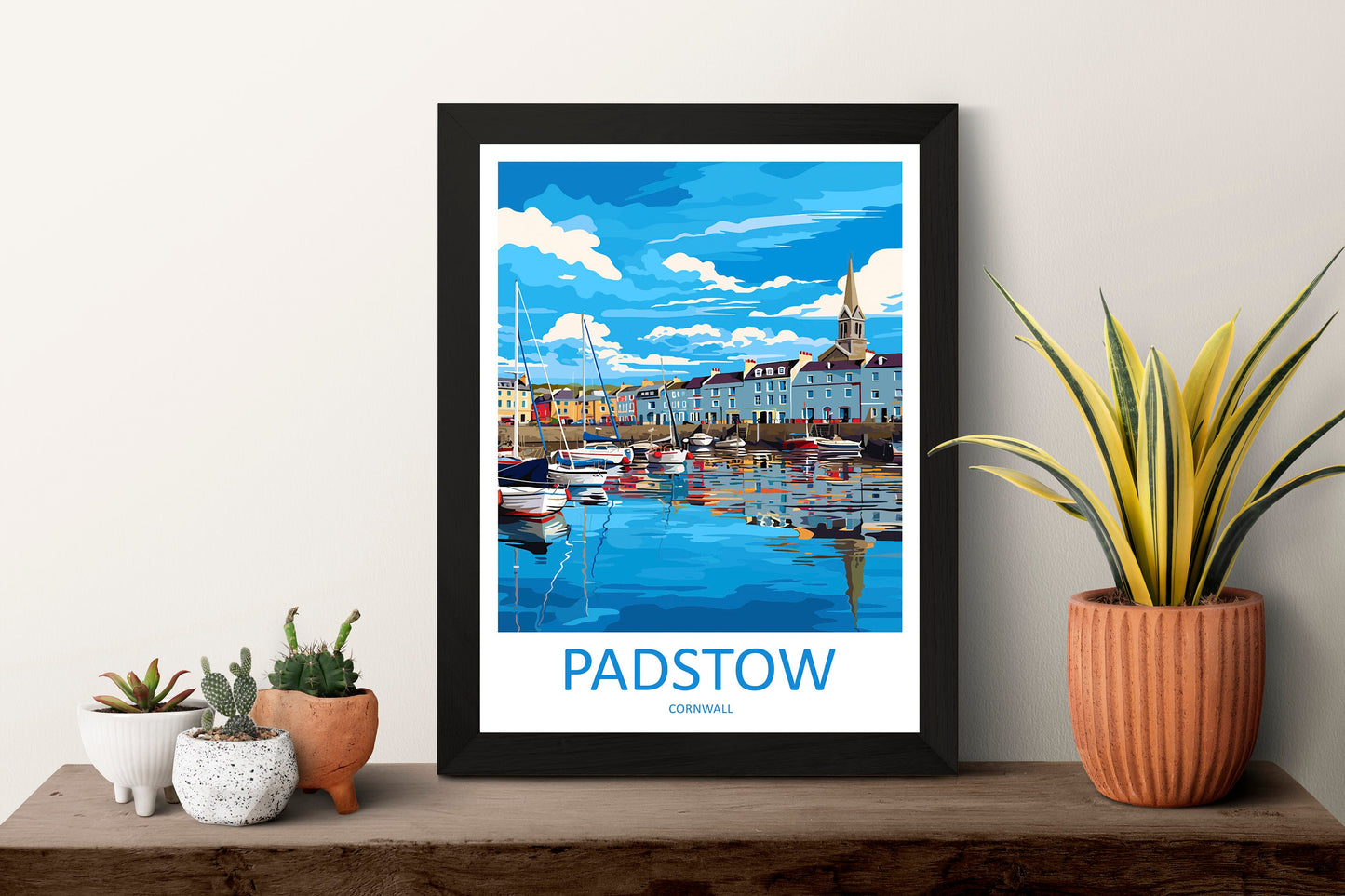 Padstow Harbour Travel Print Wall Art PadstowWall Hanging Home Décor Padstow Gift Art Lovers Cornwall Art Padstow Wall Art