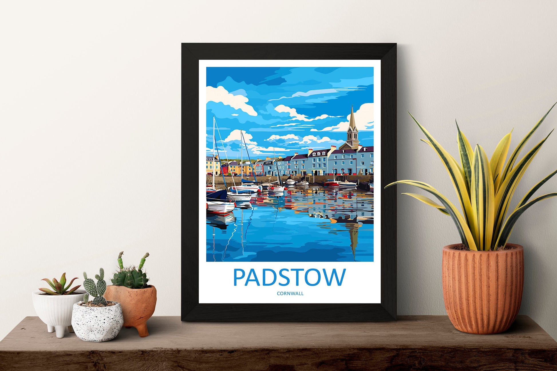 Padstow Harbour Travel Print Wall Art PadstowWall Hanging Home Décor Padstow Gift Art Lovers Cornwall Art Padstow Wall Art