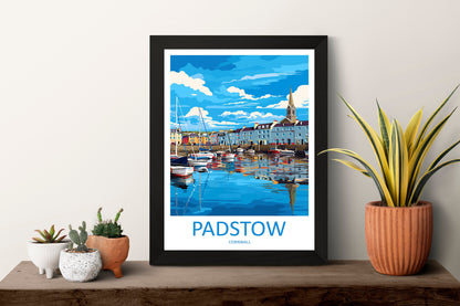 Padstow Harbour Travel Print Wall Art PadstowWall Hanging Home Décor Padstow Gift Art Lovers Cornwall Art Padstow Wall Art