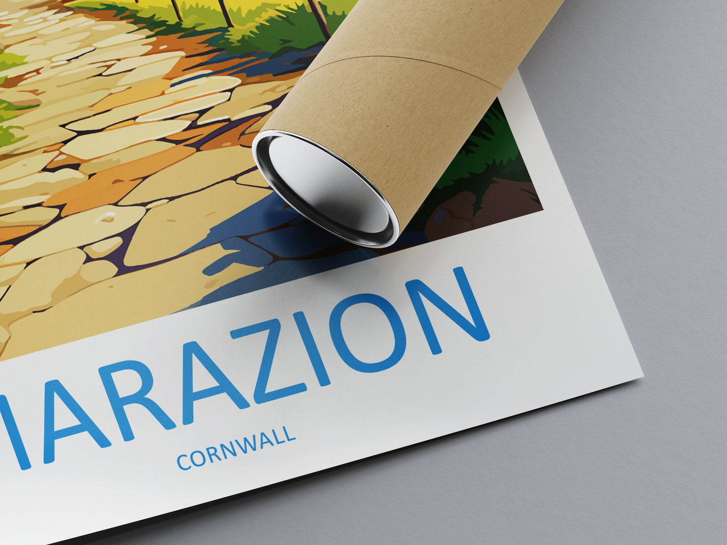 Marazion Travel Print Wall Art Marazion Wall Hanging Home Décor Marazion Gift Art Lovers Cornwall Art Marazion Wall Art