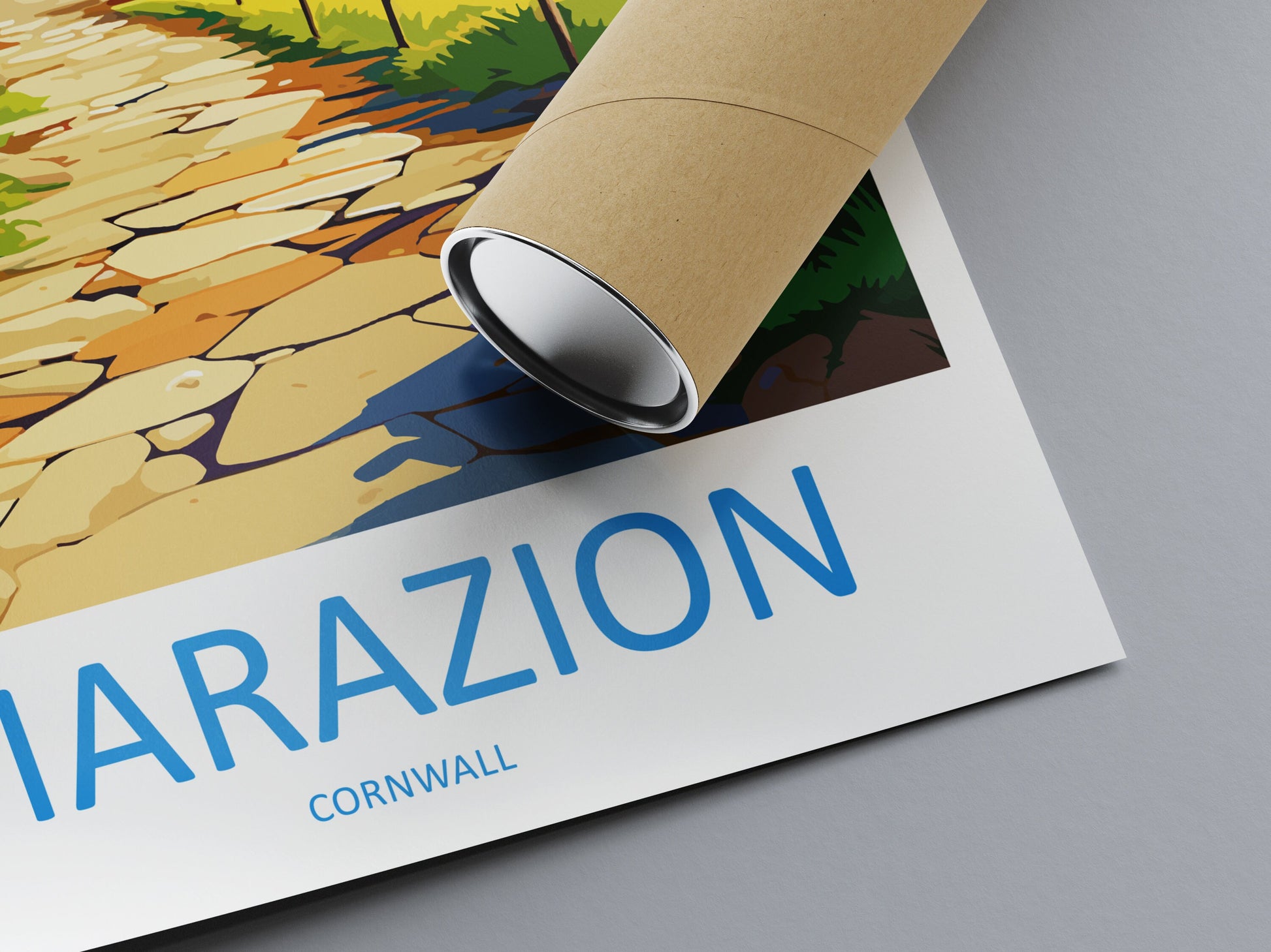 Marazion Travel Print Wall Art Marazion Wall Hanging Home Décor Marazion Gift Art Lovers Cornwall Art Marazion Wall Art