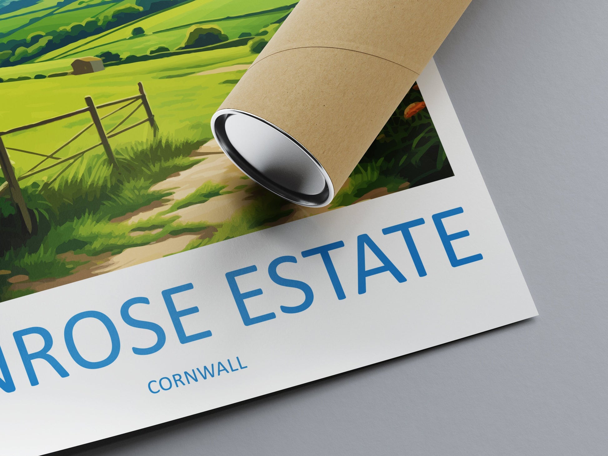 Pensrose Estate Travel Print Wall Art Pensrose Estate Wall Hanging Home Décor Pensrose Estate Gift Art Lovers Cornwall Art Pensrose Estate