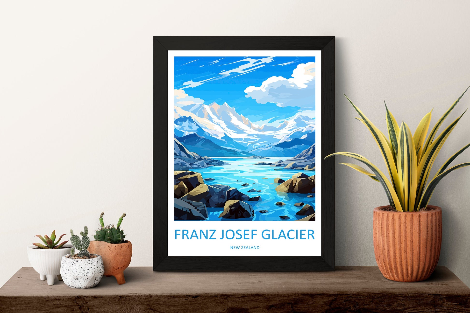 Franz Josef Glacier Travel Print Wall Art Franz Josef Glacier Wall Hanging Home Décor Franz Josef Glacier Gift Art Lovers New Zealand Travel