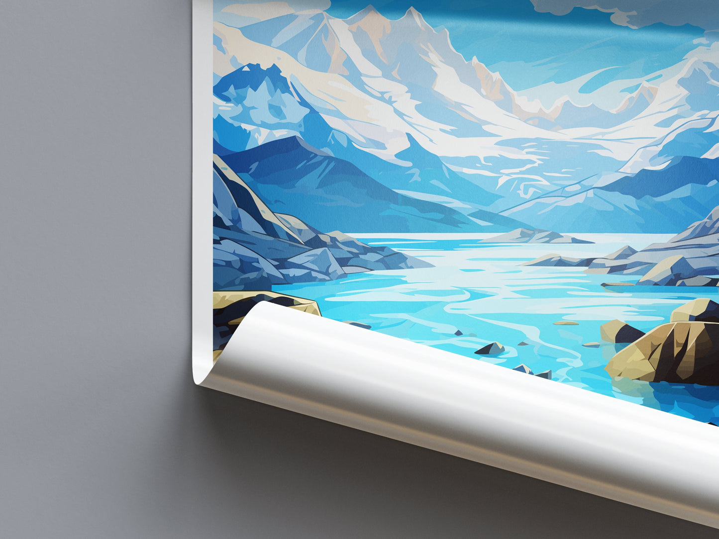 Franz Josef Glacier Travel Print Wall Art Franz Josef Glacier Wall Hanging Home Décor Franz Josef Glacier Gift Art Lovers New Zealand Travel