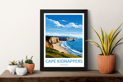 Cape Kidnappers Travel Print Wall Art Cape Kidnappers Wall Hanging Home Décor Cape Kidnappers Gift Art Lovers New Zealand Travel Print