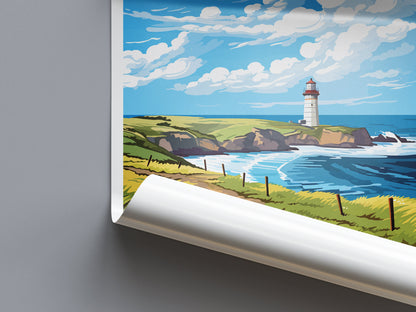 Cape Foulwind Travel Print Wall Art Cape Foulwind Wall Hanging Home Décor Cape Cape Foulwind Gift Art Lovers New Zealand Travel Print