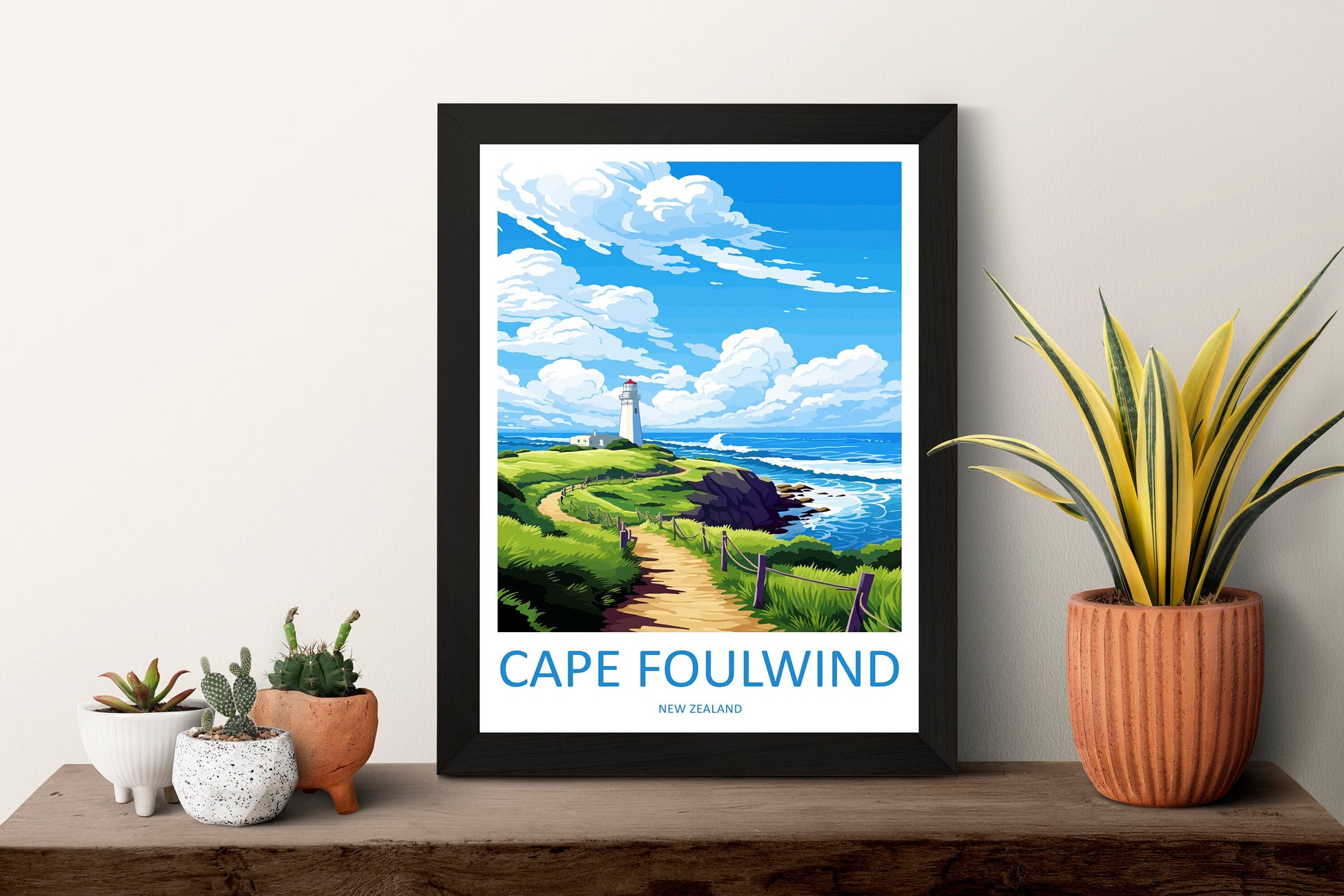 Cape Foulwind Travel Print Wall Art Cape Foulwind Wall Hanging Home Décor Cape Cape Foulwind Gift Art Lovers New Zealand Travel Print