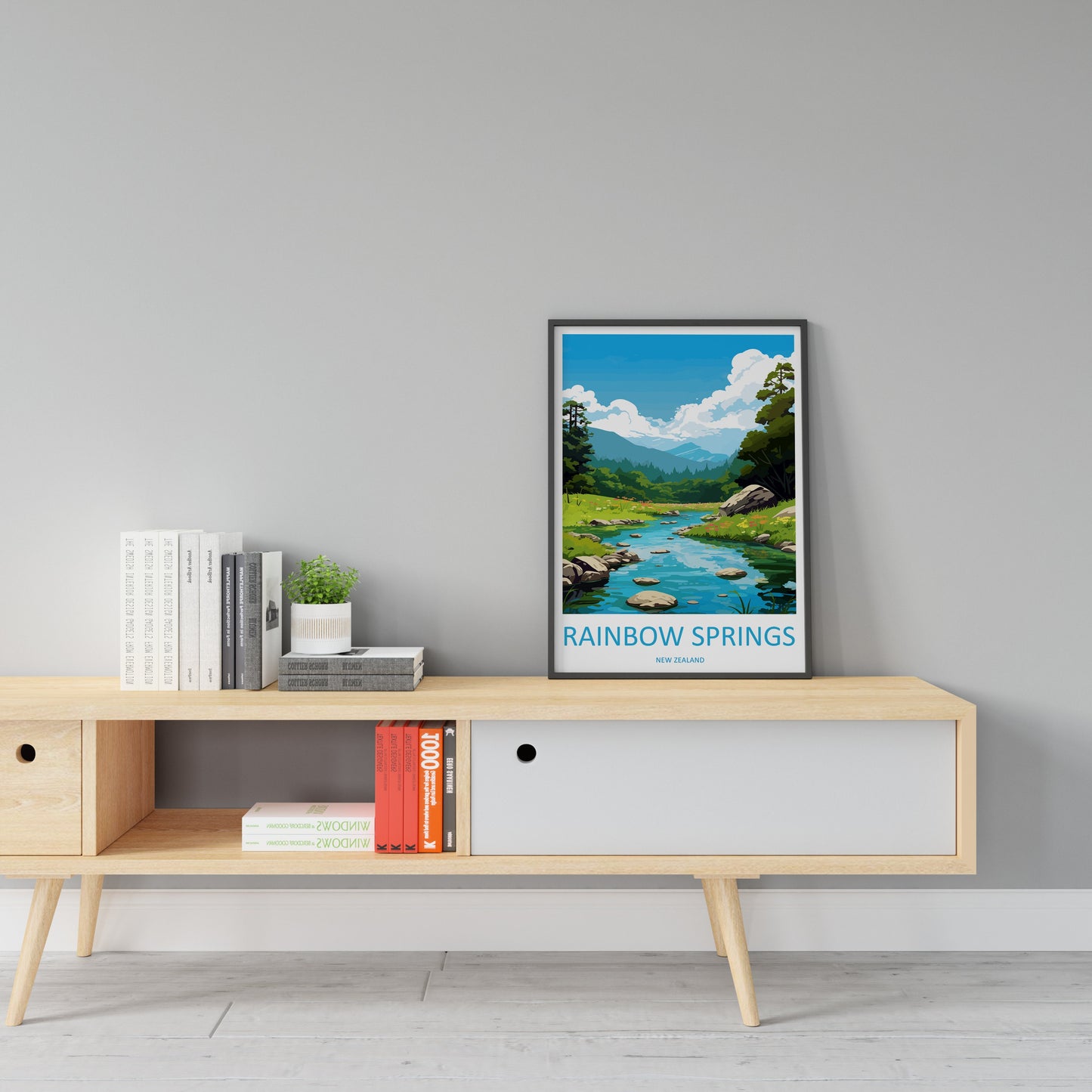 Rainbow Springs Travel Print Wall Art Rainbow Springs Wall Hanging Home Décor Rainbow Springs Gift Art Lovers New Zealand Travel Print
