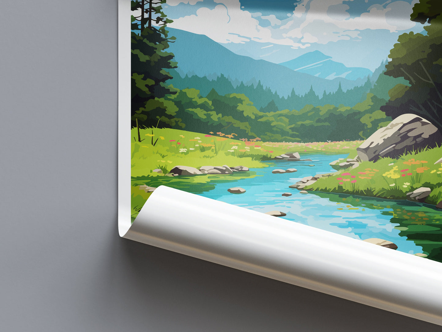 Rainbow Springs Travel Print Wall Art Rainbow Springs Wall Hanging Home Décor Rainbow Springs Gift Art Lovers New Zealand Travel Print