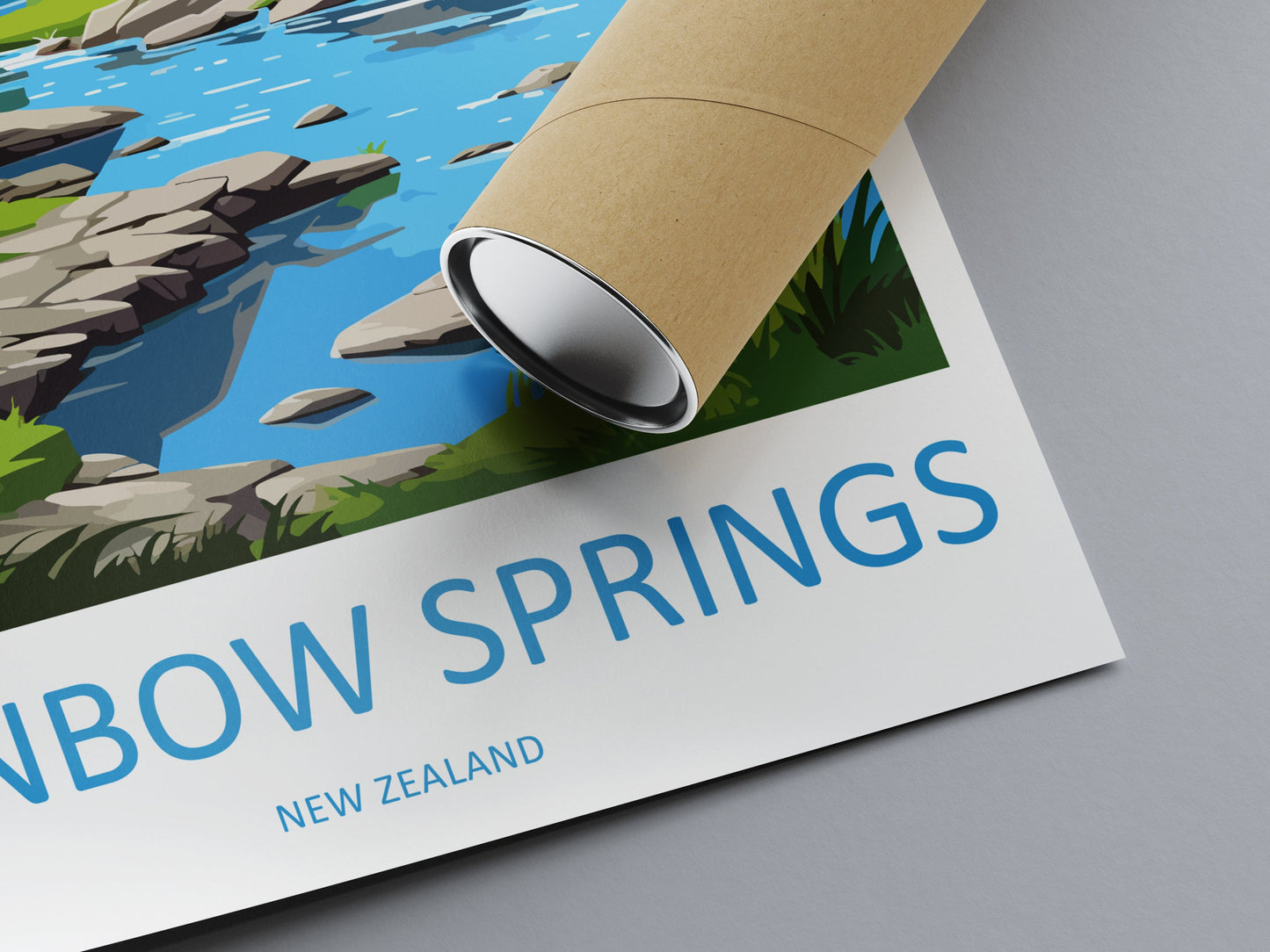 Rainbow Springs Travel Print Wall Art Rainbow Springs Wall Hanging Home Décor Rainbow Springs Gift Art Lovers New Zealand Travel Print