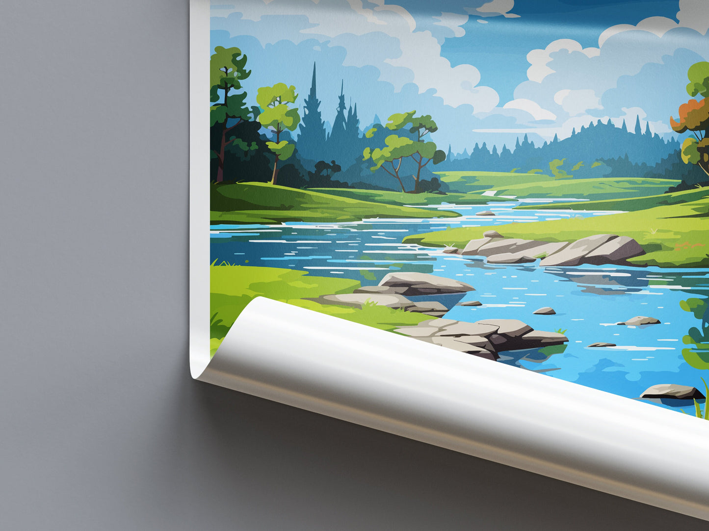 Rainbow Springs Travel Print Wall Art Rainbow Springs Wall Hanging Home Décor Rainbow Springs Gift Art Lovers New Zealand Travel Print