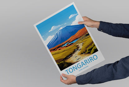 Tongariro Alpine Crossing Travel Print Wall Art Tongariro Alpine Crossing Wall Hanging Home Décor Tongariro Alpine Crossing Gift Art Lovers