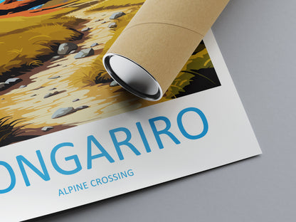 Tongariro Alpine Crossing Travel Print Wall Art Tongariro Alpine Crossing Wall Hanging Home Décor Tongariro Alpine Crossing Gift Art Lovers