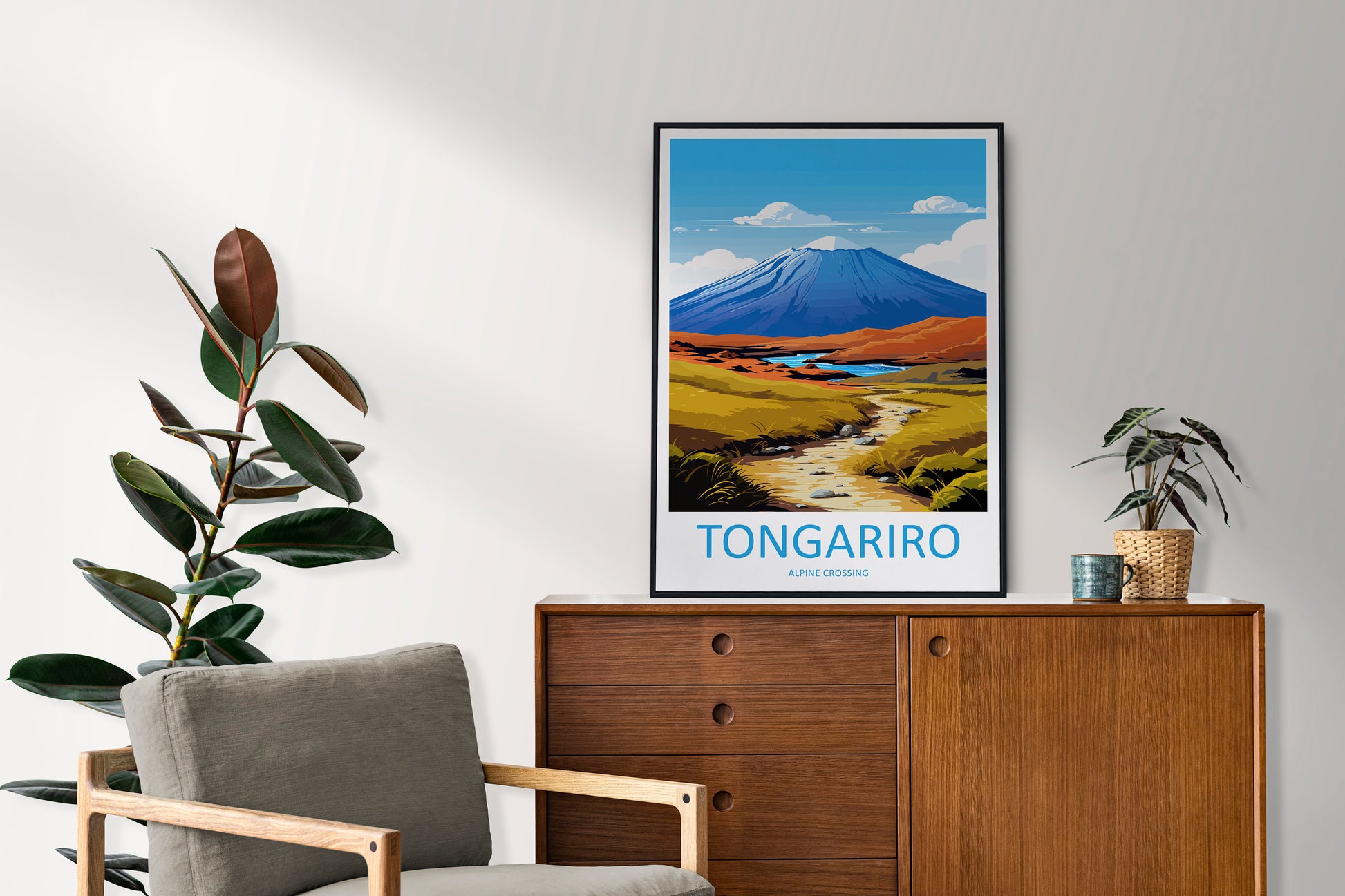 Tongariro Alpine Crossing Travel Print Wall Art Tongariro Alpine Crossing Wall Hanging Home Décor Tongariro Alpine Crossing Gift Art Lovers