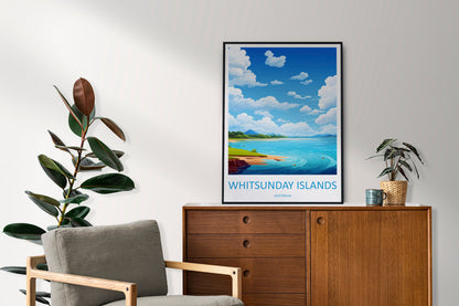 Whitsunday Islands Travel Print Wall Art Whitsunday Islands Wall Hanging Home Décor Whitsunday Islands Gift Art Lovers Wall Art Australia