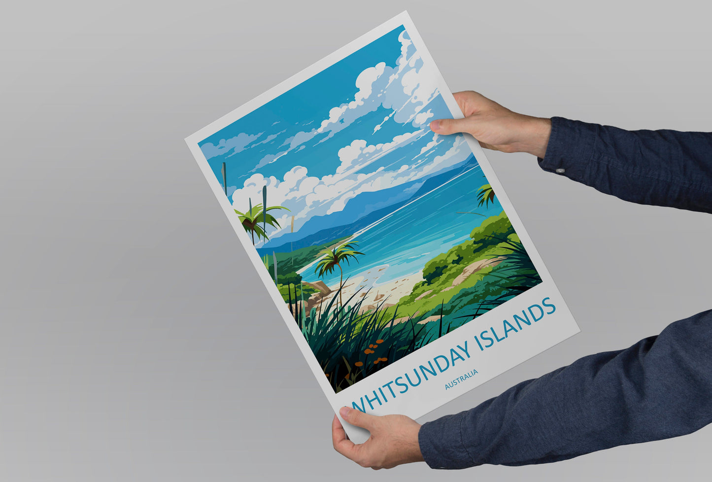 Whitsunday Islands Travel Print Wall Art Whitsunday Islands Wall Hanging Home Décor Whitsunday Islands Gift Art Lovers Wall Art Australia