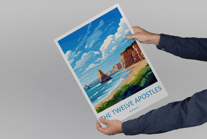 The Twelve Apostles Travel Print Wall Art Twelve Apostles Wall Hanging Home Décor Twelve Apostles Gift Art Lovers Wall Art Australia Poster