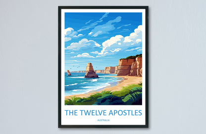 The Twelve Apostles Travel Print Wall Art Twelve Apostles Wall Hanging Home Décor Twelve Apostles Gift Art Lovers Wall Art Australia Poster