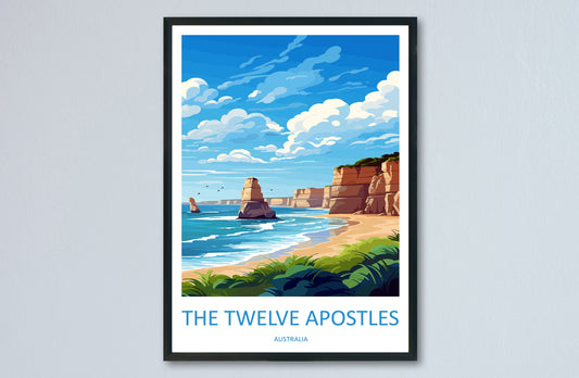 The Twelve Apostles Travel Print Wall Art Twelve Apostles Wall Hanging Home Décor Twelve Apostles Gift Art Lovers Wall Art Australia Poster