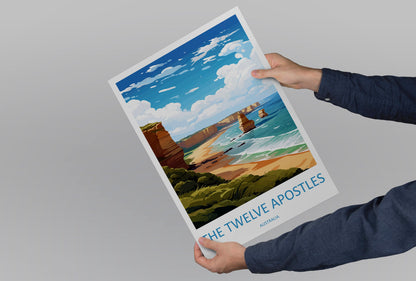 The Twelve Apostles Travel Print Wall Art Twelve Apostles Wall Hanging Home Décor Twelve Apostles Gift Art Lovers Wall Art Australia Poster