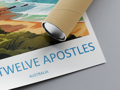 The Twelve Apostles Travel Print Wall Art Twelve Apostles Wall Hanging Home Décor Twelve Apostles Gift Art Lovers Wall Art Australia Poster