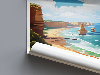 The Twelve Apostles Travel Print Wall Art Twelve Apostles Wall Hanging Home Décor Twelve Apostles Gift Art Lovers Wall Art Australia Poster