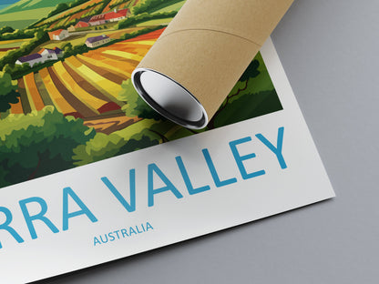 Yarra Valley Travel Print Wall Art Yarra Valley Wall Hanging Home Décor Yarra Valley Gift Art Lovers Wall Art Australia Poster