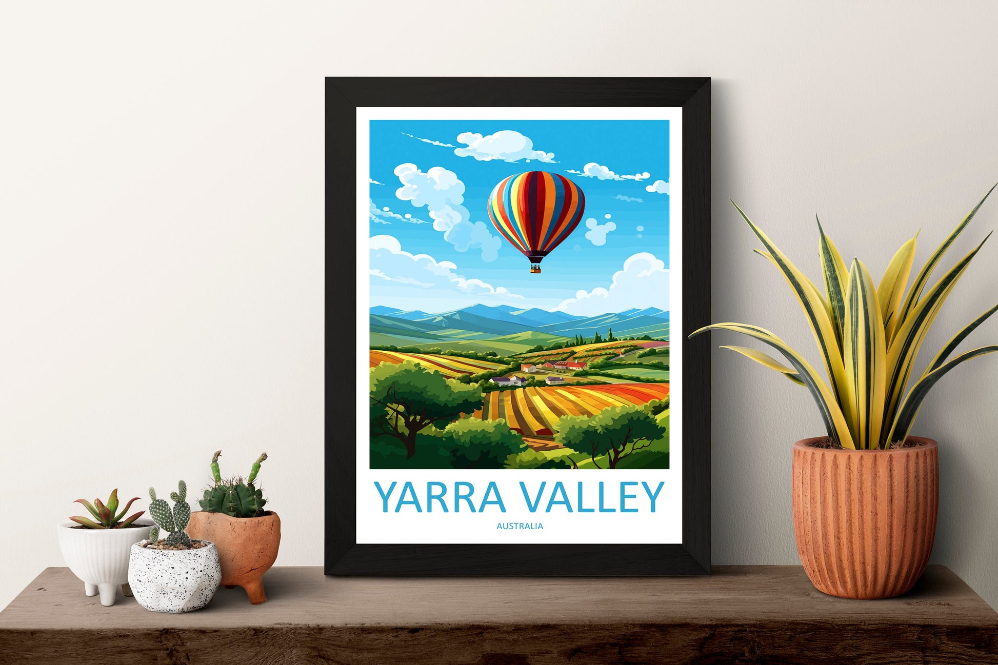 Yarra Valley Travel Print Wall Art Yarra Valley Wall Hanging Home Décor Yarra Valley Gift Art Lovers Wall Art Australia Poster