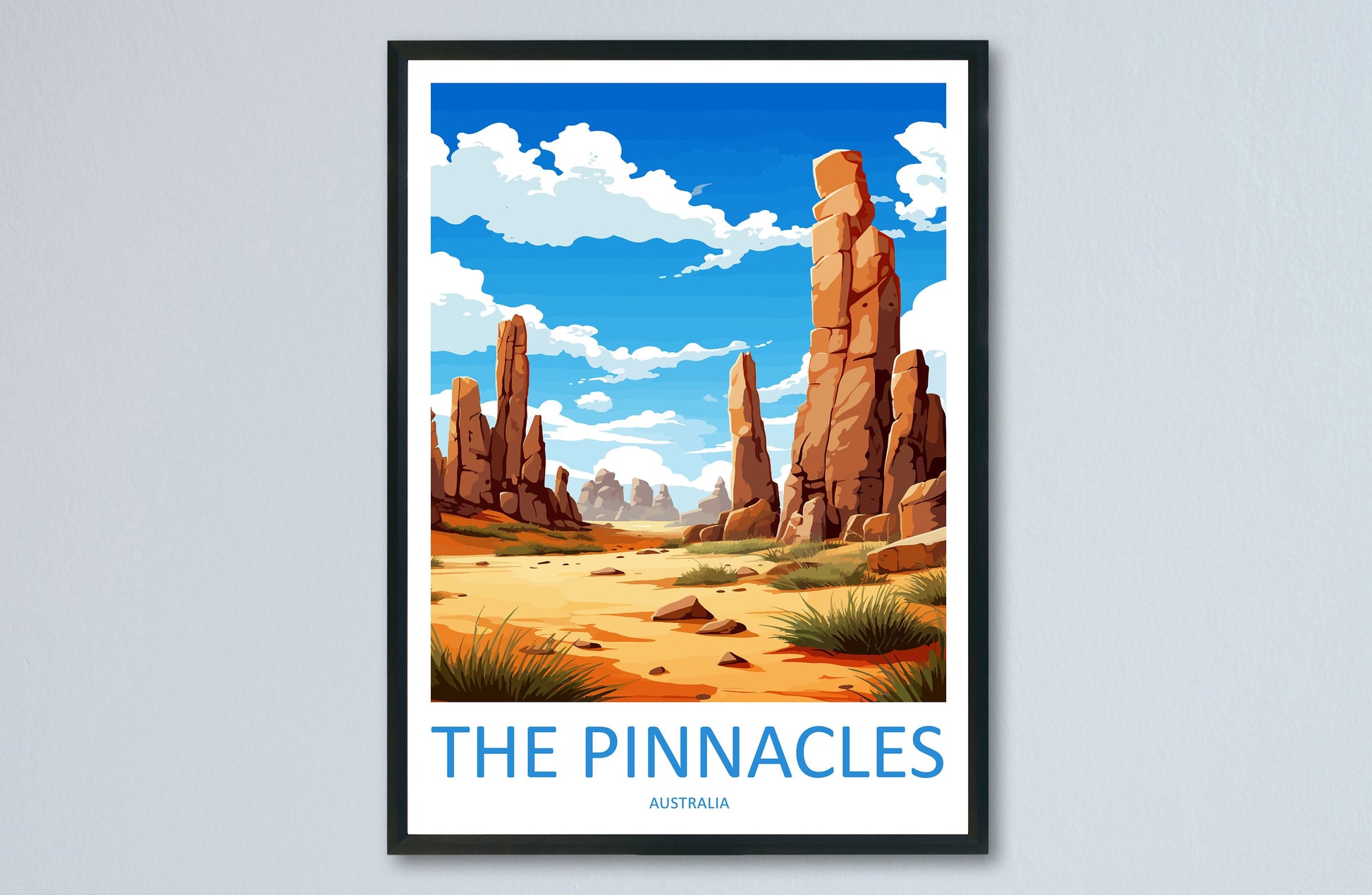 The Pinnacles Travel Print Wall Art The Pinnacles Wall Hanging Home Décor The Pinnacles Gift Art Lovers Wall Art Australia Poster Decor