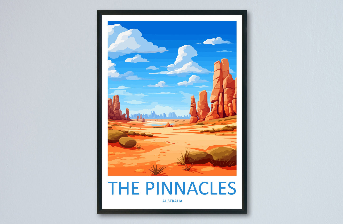The Pinnacles Travel Print Wall Art The Pinnacles Wall Hanging Home Décor The Pinnacles Gift Art Lovers Wall Art Australia Poster Decor