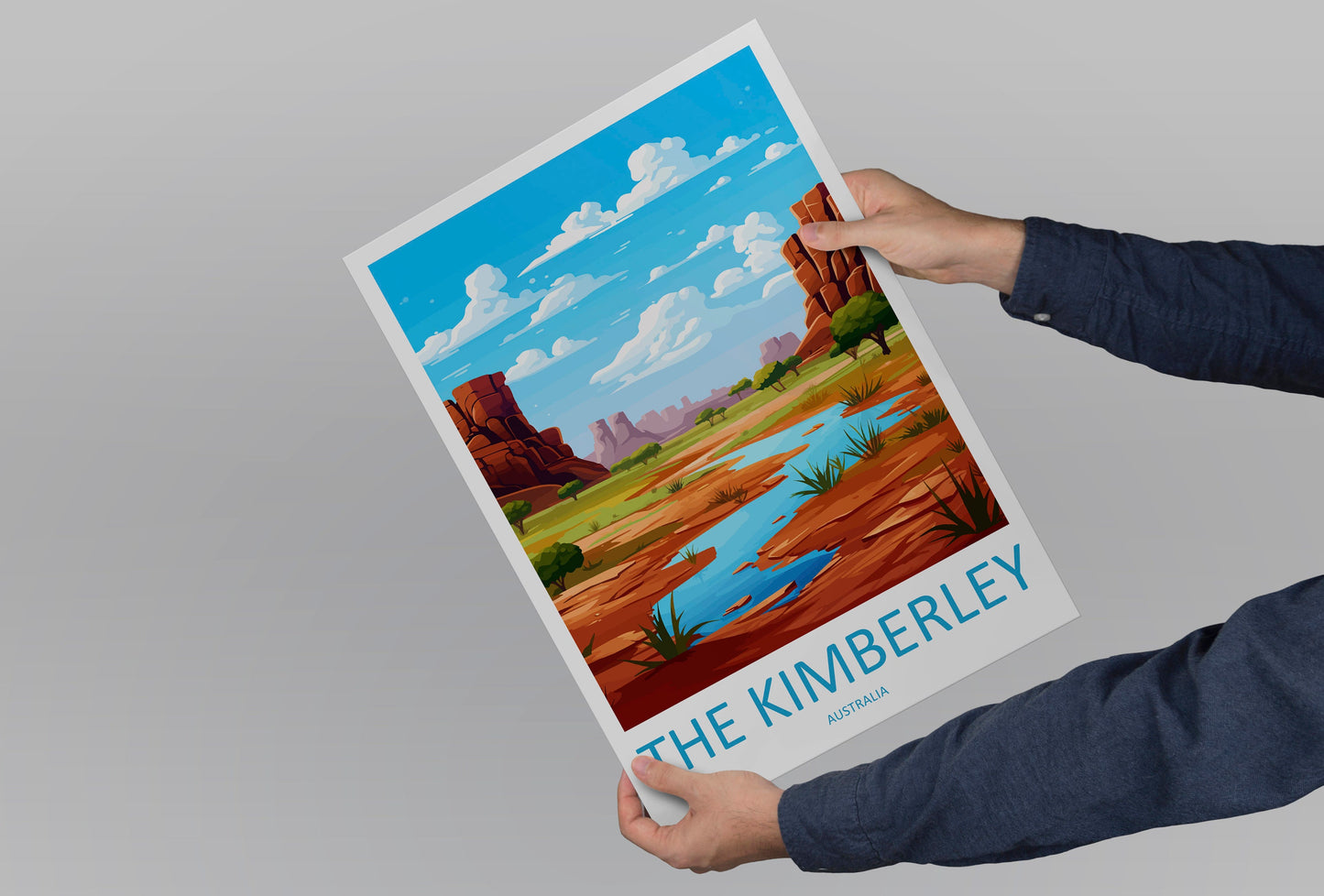 The Kimberley Travel Print Wall Art The Kimberley Wall Hanging Home Décor The Kimberley Gift Art Lovers Wall Art Australia Poster Decor