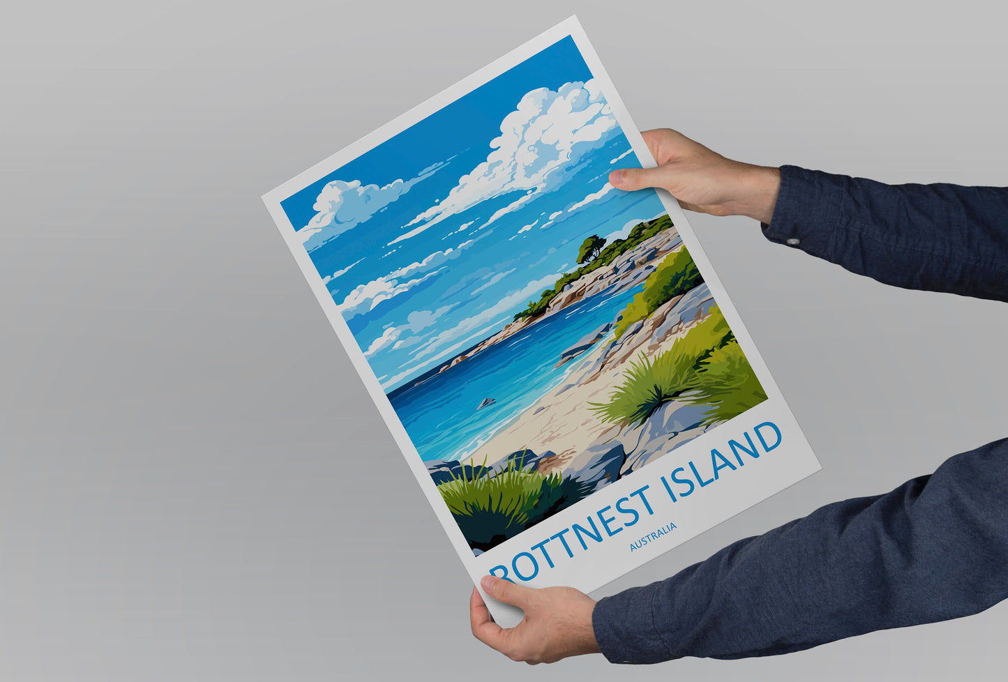 Rottnest Island Travel Print Wall Art Rottnest Island Wall Hanging Home Décor Rottnest Island Gift Art Lovers Wall Art Australia Poster Deco